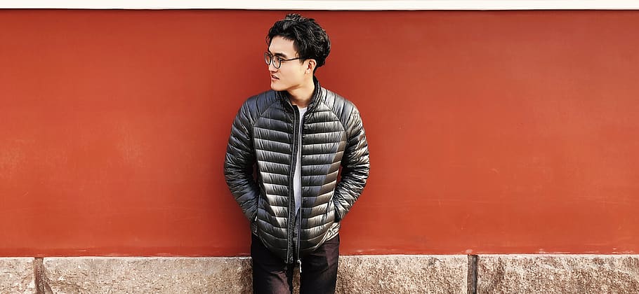 china, qingdao, red, wall, portrait, one person, young adult HD wallpaper