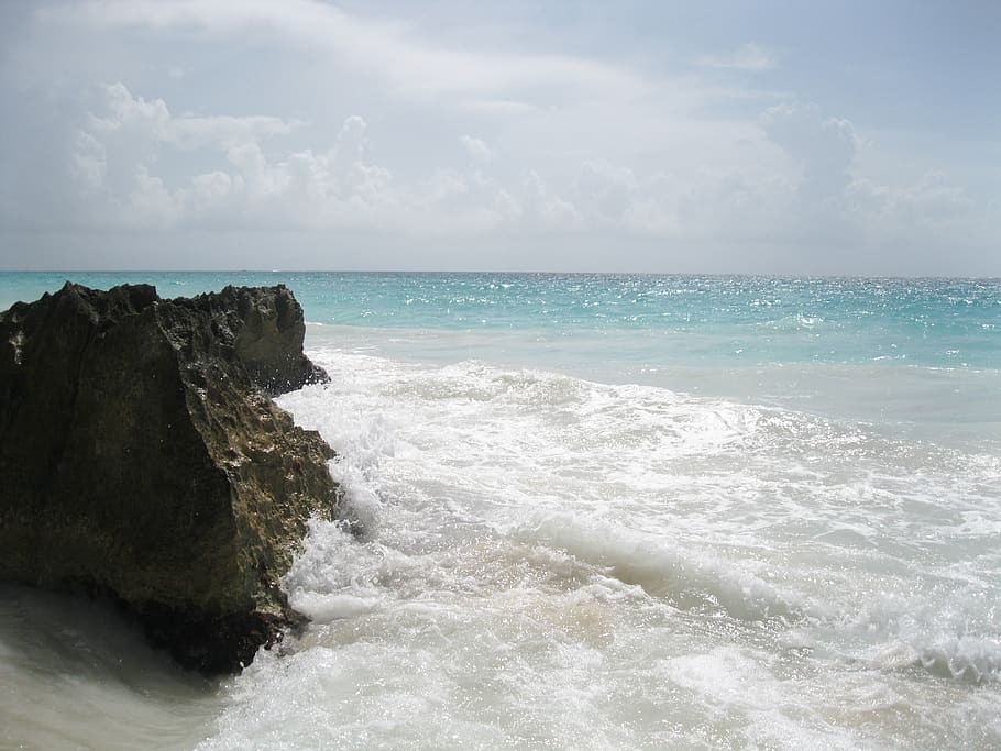 mexico, sea, water, horizon over water, sky, beauty in nature HD wallpaper