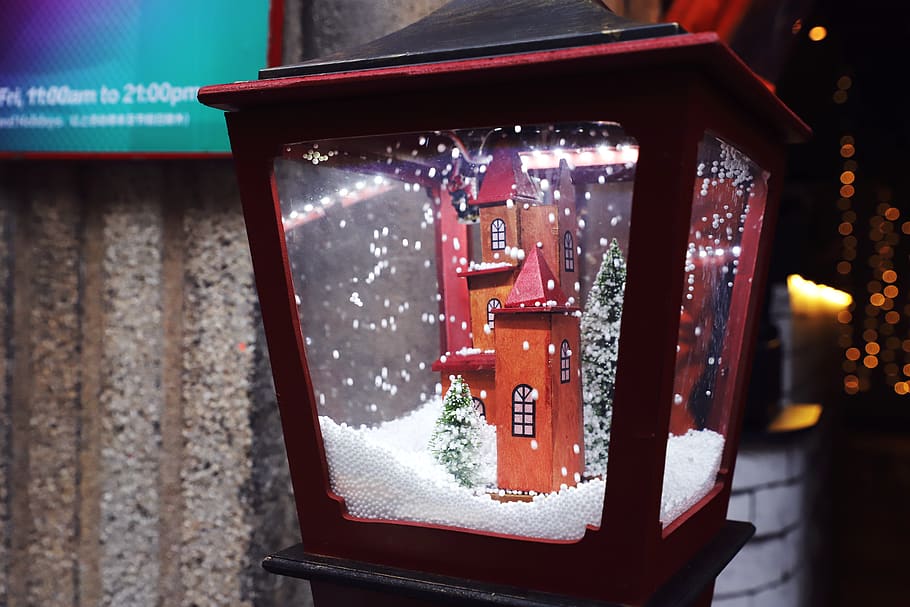 illuminated, old, christmas, window, dark, travel, architecture HD wallpaper