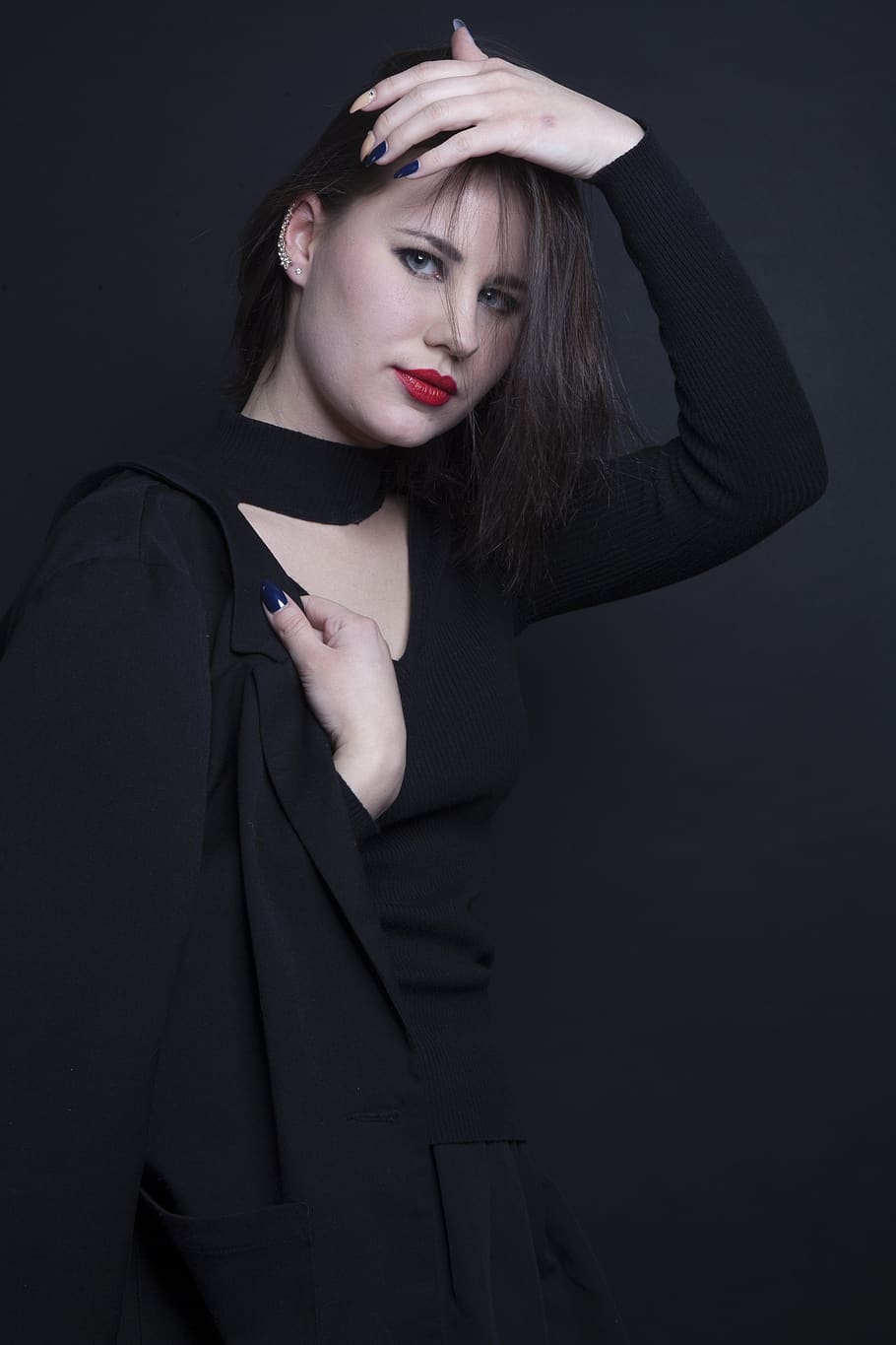 model, modeling, studio, fashion, portrait, girl, one person HD wallpaper