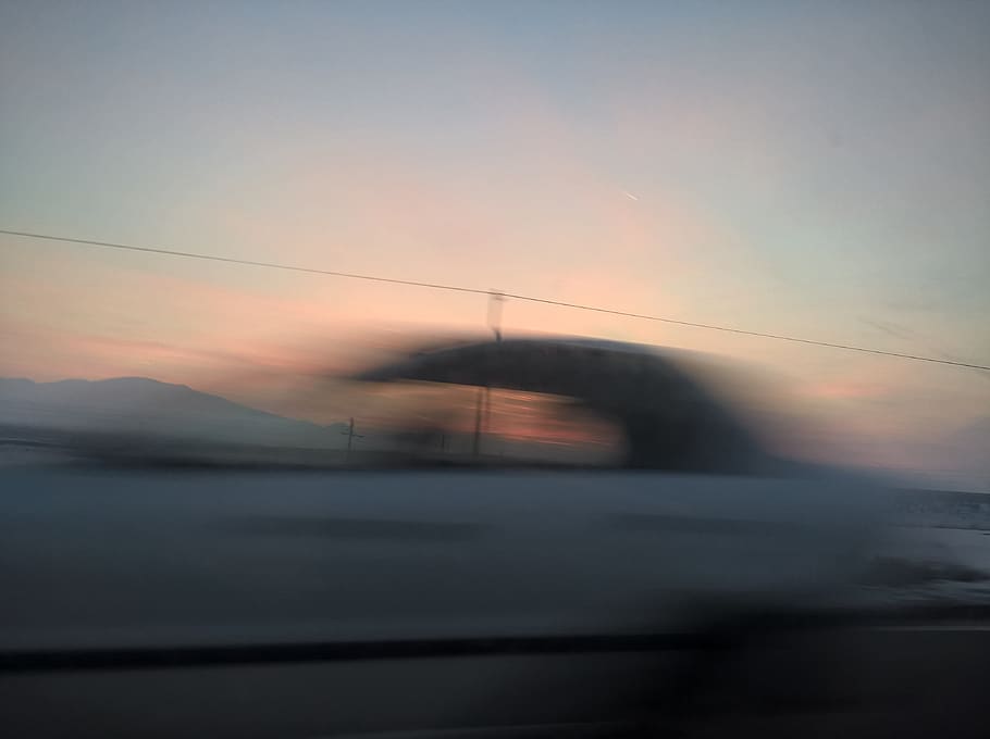 driving, car, sun, sunset, sky, drive, road, longexposure, motion HD wallpaper