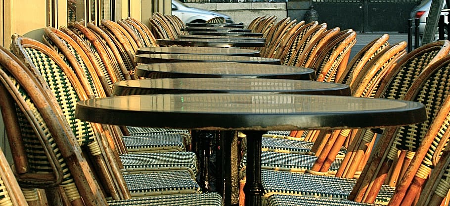 france, paris, in a row, chair, seat, no people, arrangement HD wallpaper