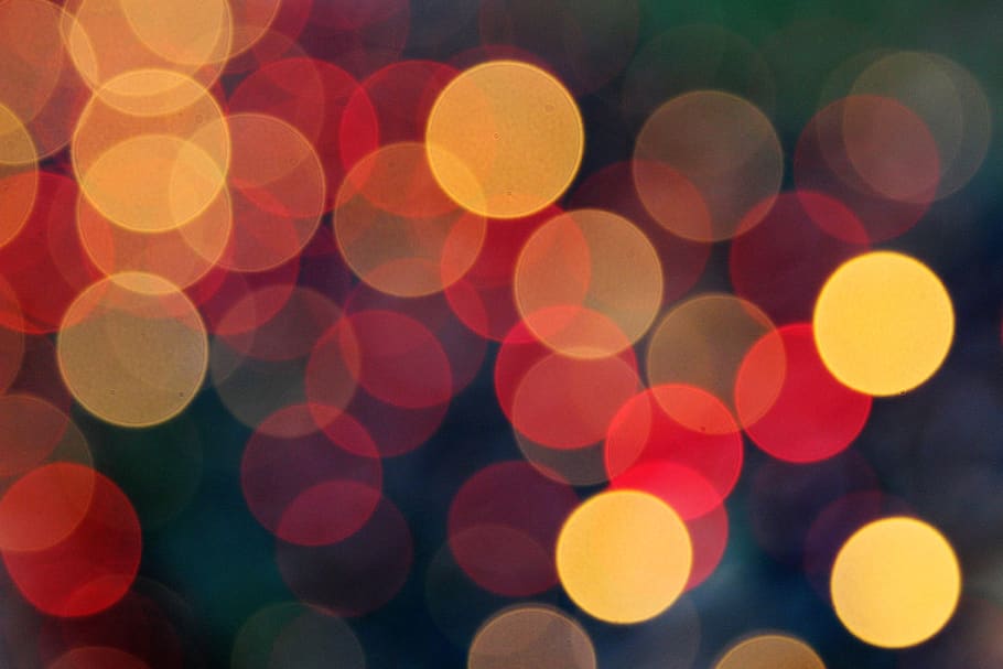 yellow, red, lights, decoration, colorful, christmas, advent HD wallpaper
