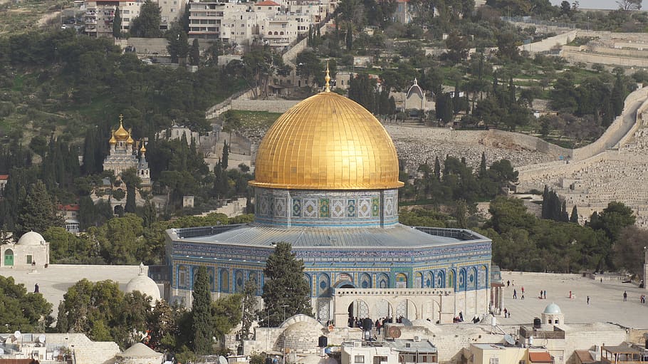 dome of the rock, israel, temple mount, sacred architecture, HD wallpaper