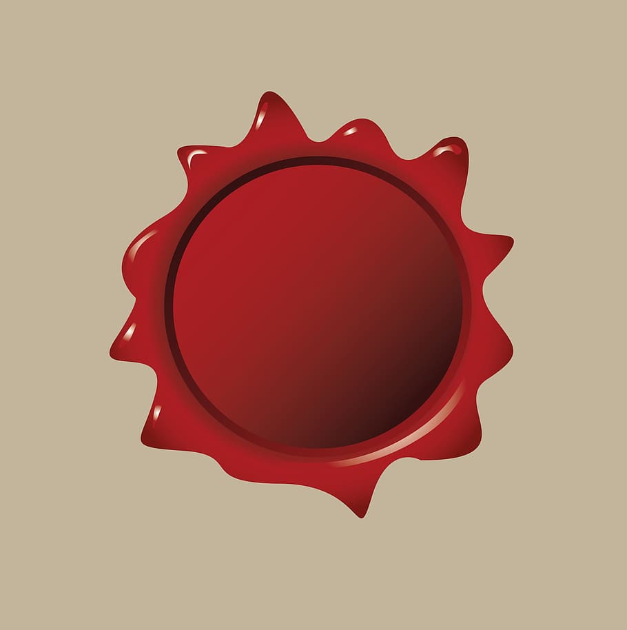 red, wax, seal, stamp, illustration, graphic, no people, design HD wallpaper