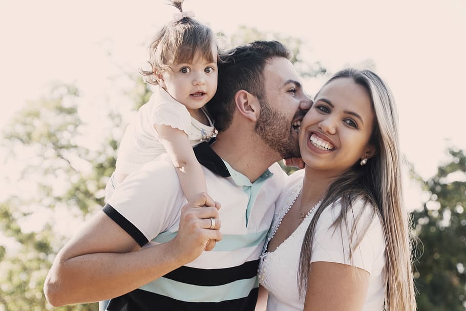 Photo of Family Smiling, adorable, baby, casual, child, dad, daughter