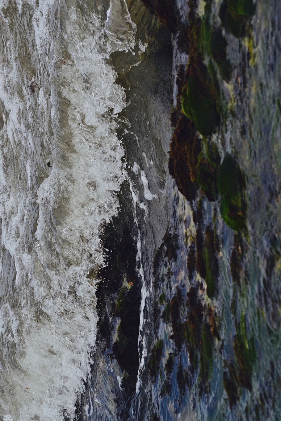 water, motion, beauty in nature, no people, rock, sea, outdoors HD wallpaper