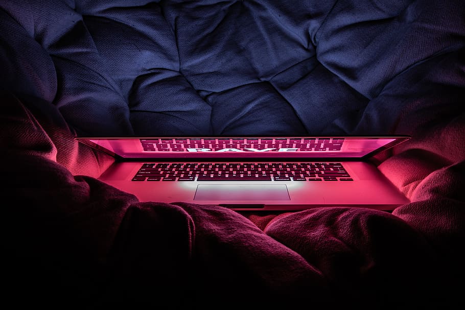 gray laptop computer turned on, technology, wireless technology HD wallpaper
