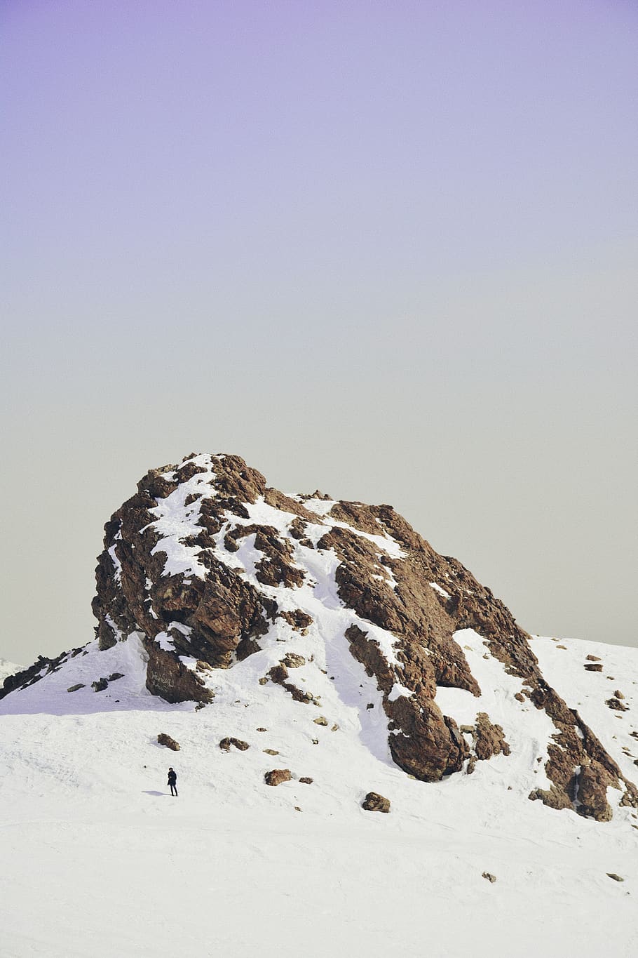 snow covered cliff, mountain, outdoors, nature, mountain range HD wallpaper