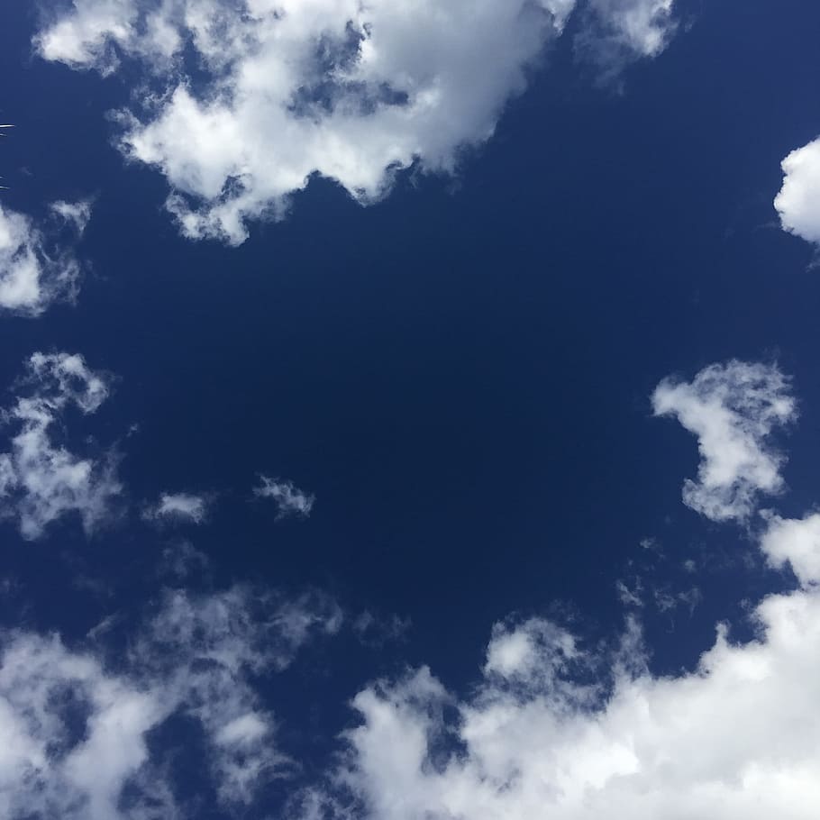 Low-angle Photography of Clouds, blue, blue sky, bright, cloudy HD wallpaper