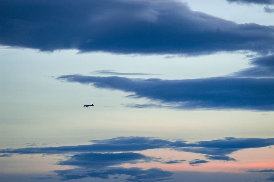 flying airplane during daytime, nature, outdoors, transportation HD wallpaper