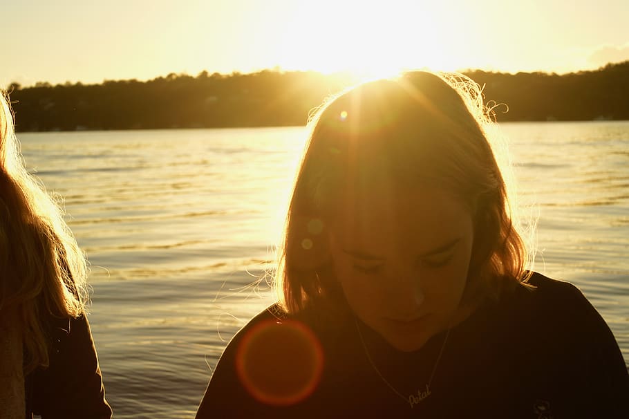 light, flare, sun, nature, outdoors, human, person, sky, sunlight HD wallpaper