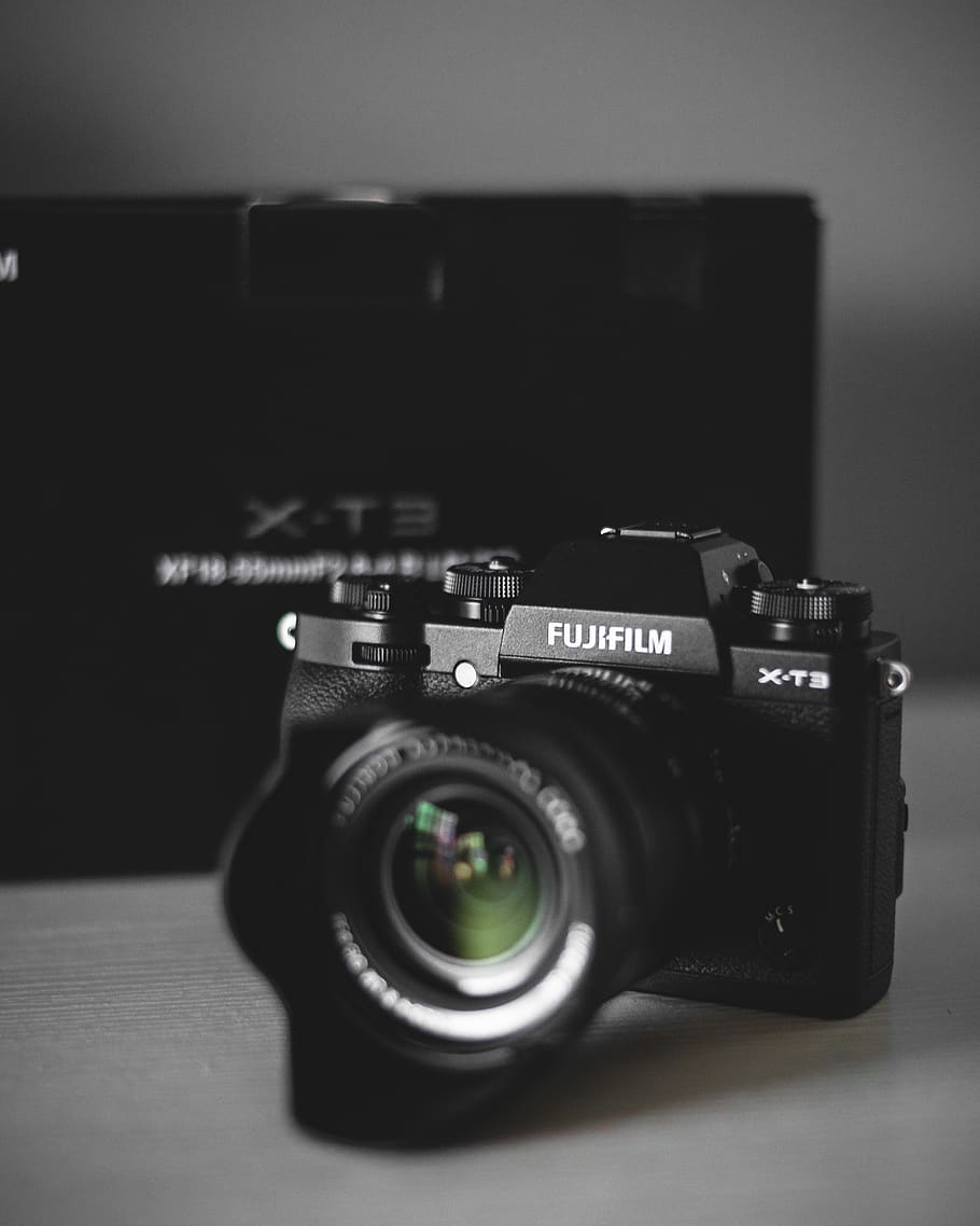 black Fujifim X-T3 camera, photography themes, camera - photographic equipment HD wallpaper