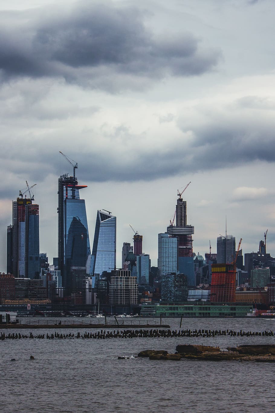 skyscraper, construction, city, nyc, urban, building, tower HD wallpaper