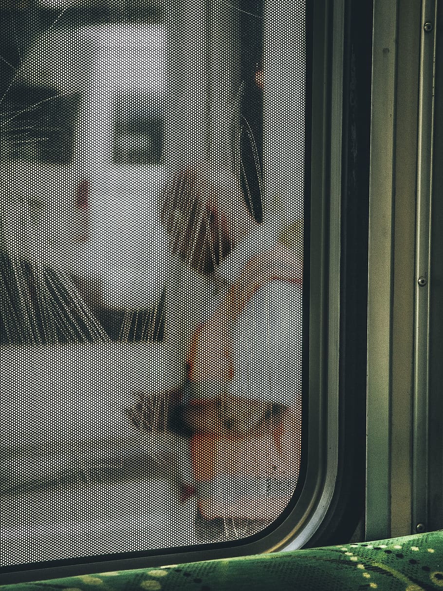train, window, people, man, travel, one person, real people HD wallpaper