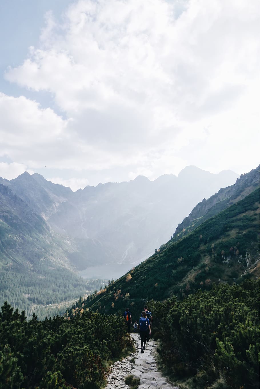 poland, morskie oko, mountain, sky, beauty in nature, mountain range, HD wallpaper