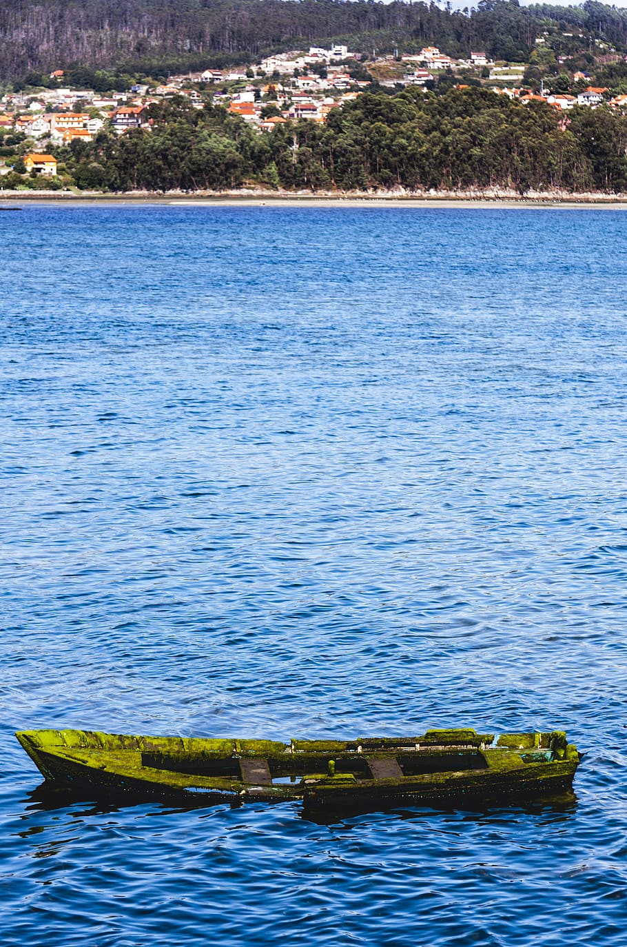 spain, combarro, landscape, ship, beach, water, no people, nature HD wallpaper