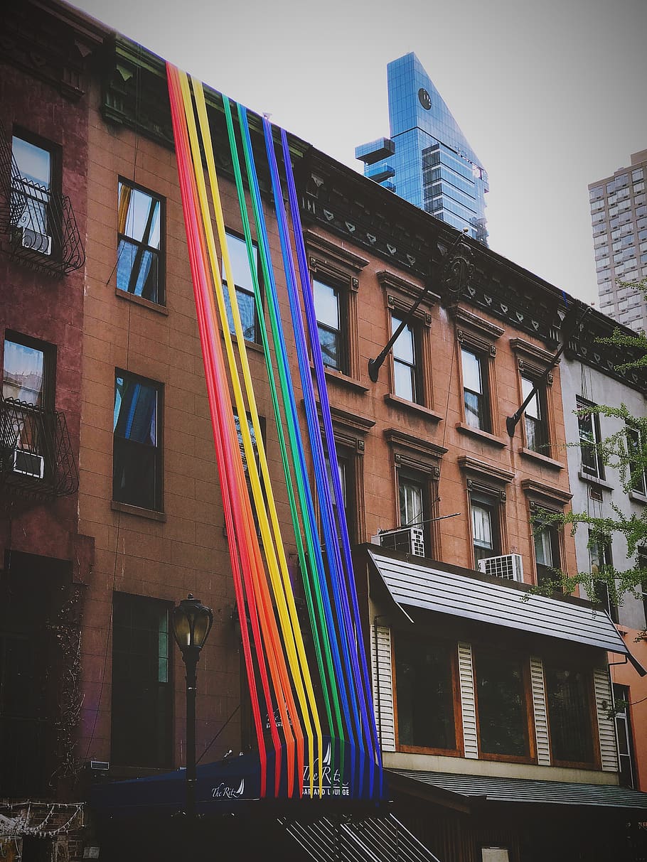 pride, building exterior, built structure, architecture, multi colored HD wallpaper