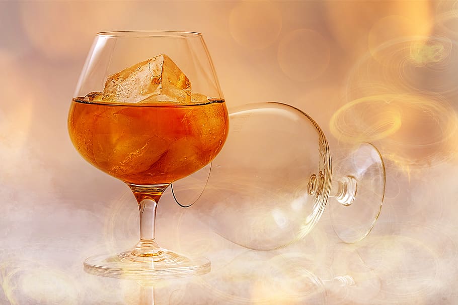 Clear Short Stem Wine Glass With Beverage, alcohol, cocktail HD wallpaper