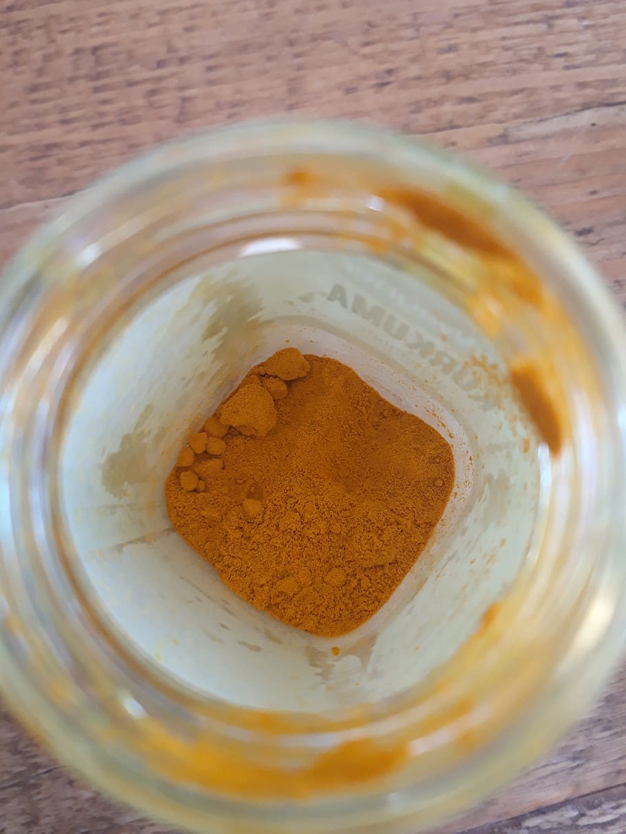 turmeric, spice, spice jar, table, food and drink, close-up HD wallpaper