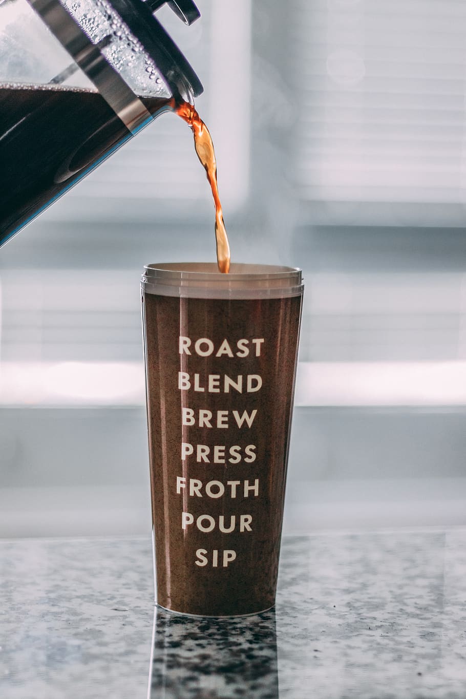 Brown Tumbler Filled With Coffee, beverage, caffeine, drink, pour HD wallpaper