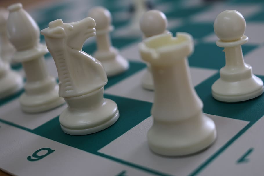 chess, games, rook, white, pawn, strategy, leisure games, board game