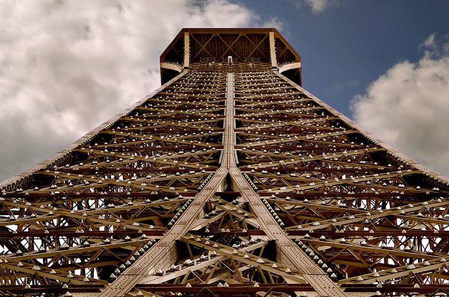 tower, eiffel, construction, architecture, tall, high, height HD wallpaper