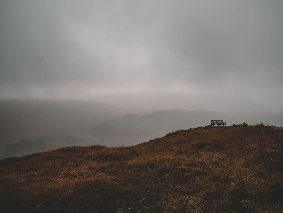 brown grass field under gray sky, nature, outdoors, ireland, dunlewy HD wallpaper
