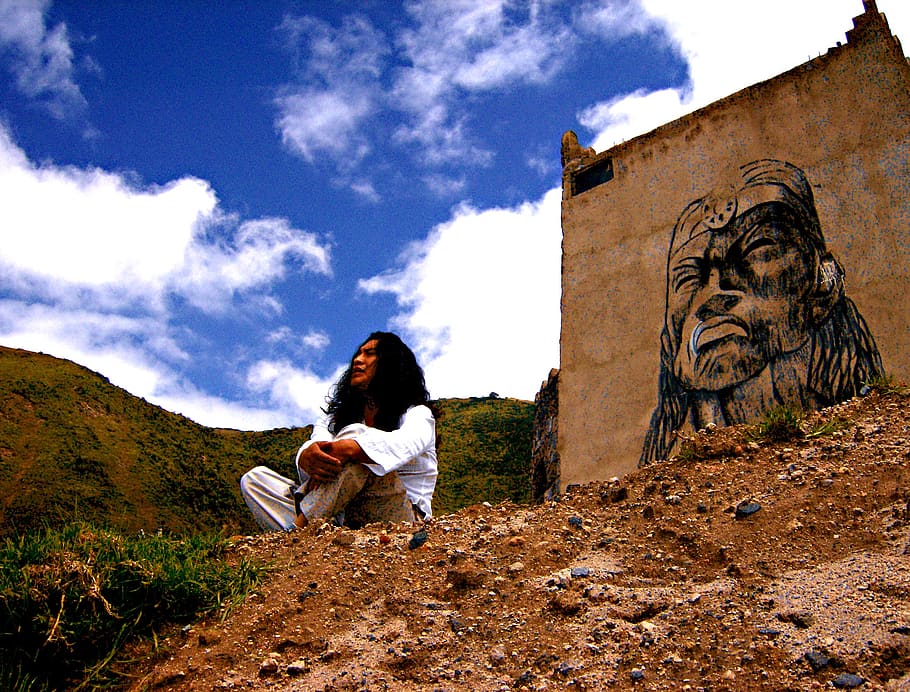 ecuador, museo templo del sol pintor cristobal ortega maila