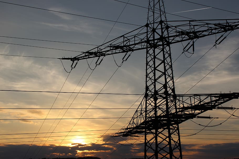 Electric Power Stand, clouds, current, danger, electrical, electricity HD wallpaper