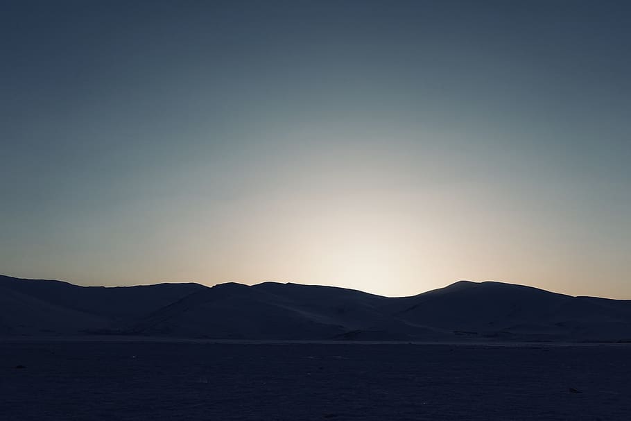 sunset, mountain, sky, beauty in nature, scenics - nature, tranquility HD wallpaper