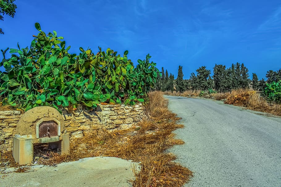 traditional oven, earthen oven, rustic, road, scenery, mediterranean HD wallpaper