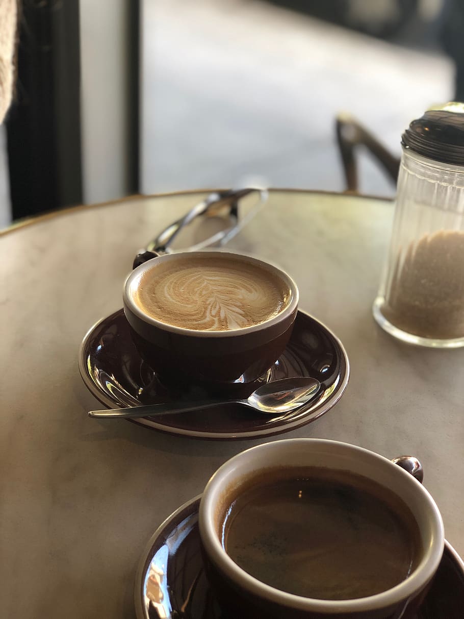 coffee cup, latte, pottery, saucer, beverage, drink, espresso HD wallpaper