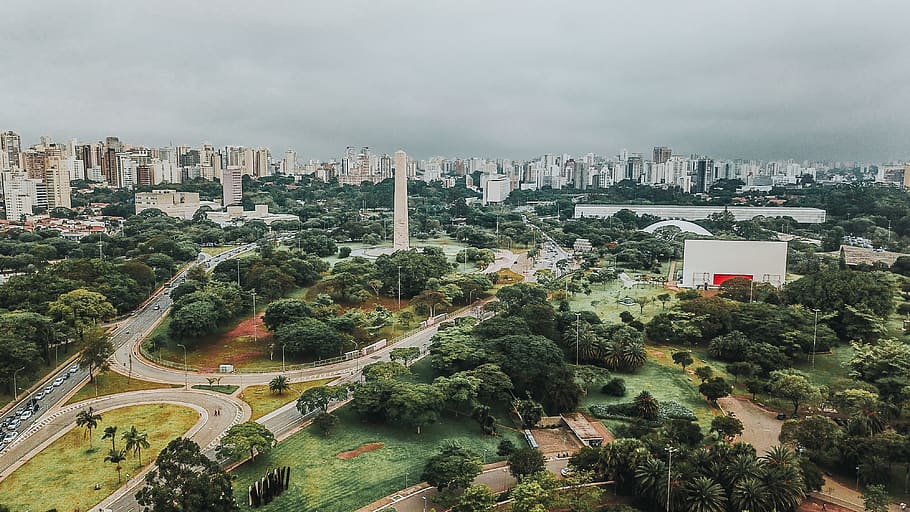 brazil, parque ibirapuera, av. pedro álvares cabral, architecture, HD wallpaper