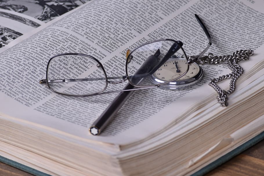 books, time, write, pen, glasses, knowledge, old, literature HD wallpaper