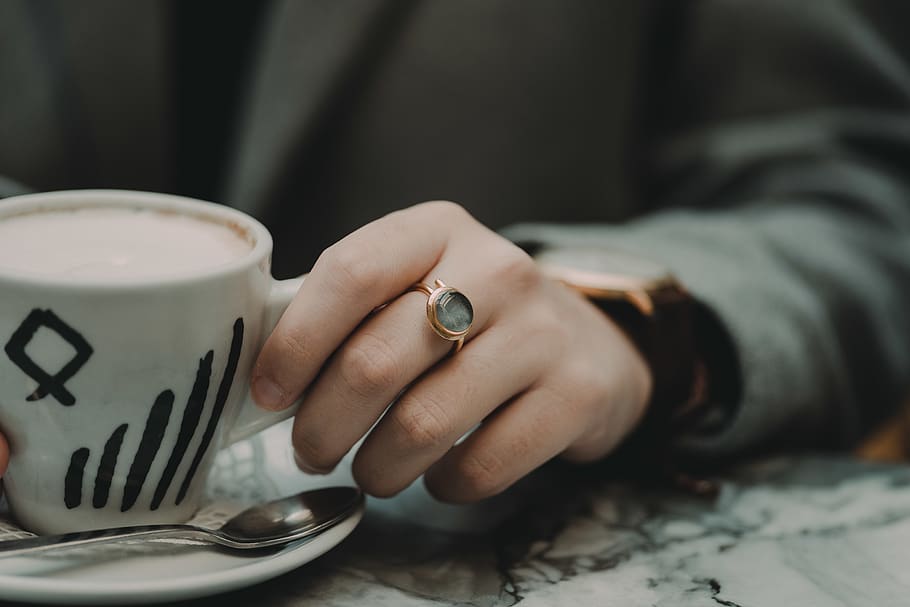 person holding mug, human hand, cup, coffee cup, one person, human body part HD wallpaper