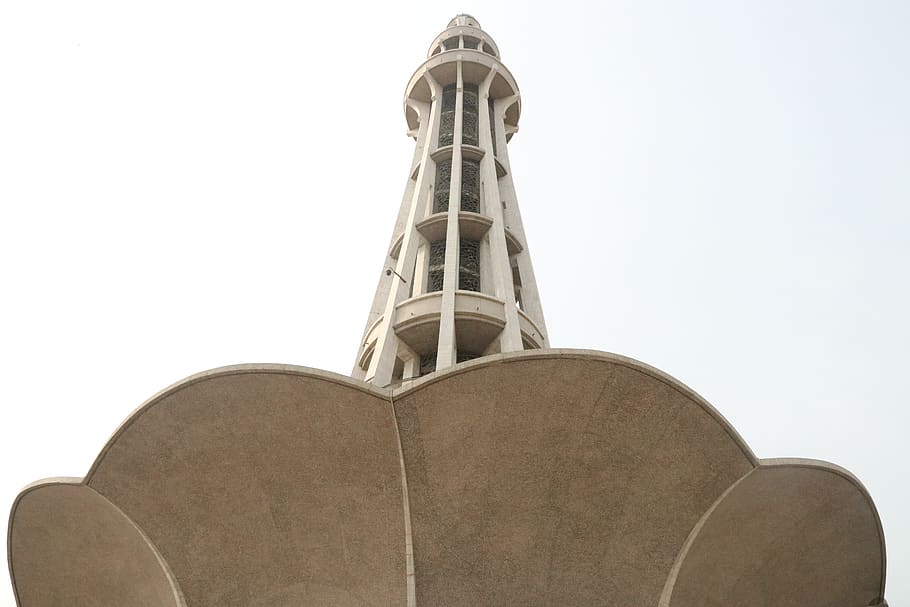 minar e pakistan, park, 23 march, tower, revolution, low angle view, HD wallpaper