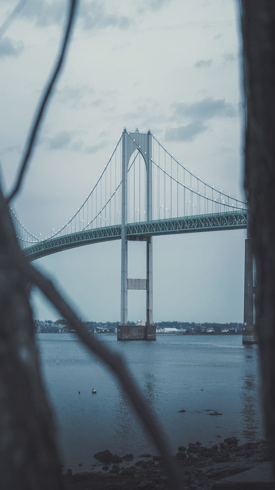Gray Concrete Bridge, arch bridge, architecture, blue, connection HD wallpaper
