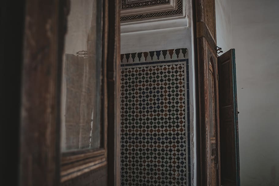 morocco, marrakesh, indoors, no people, architecture, wood - material HD wallpaper