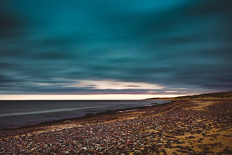 white sand beach, pebble, latvia, užava parish, outdoors, landscape HD wallpaper