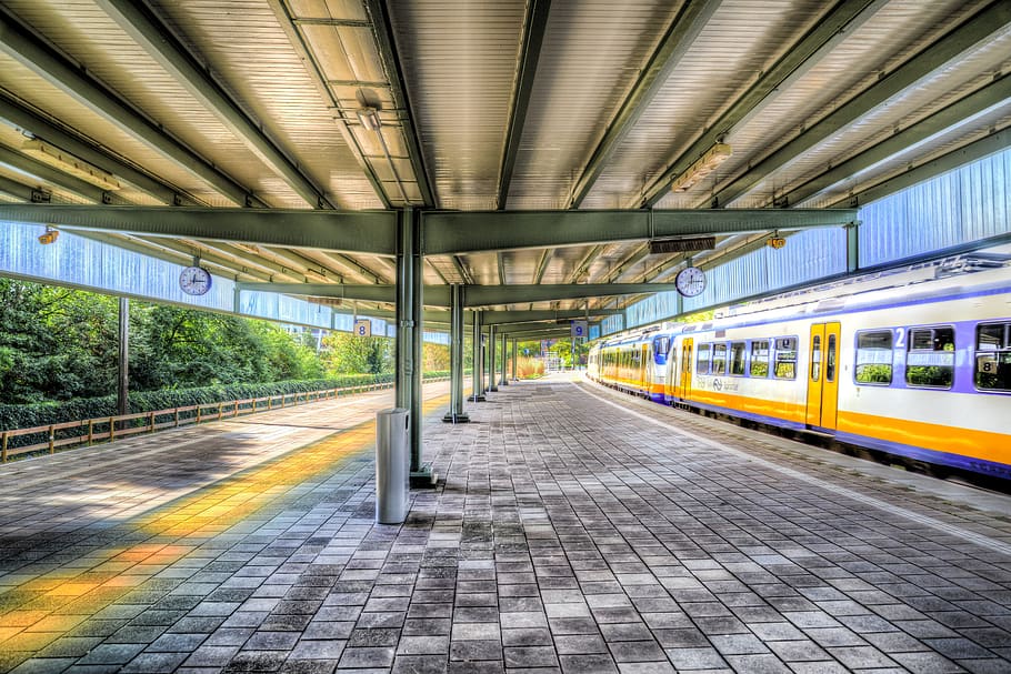 station, train, empty, dutch, amsterdam, hdr, railway, travel HD wallpaper