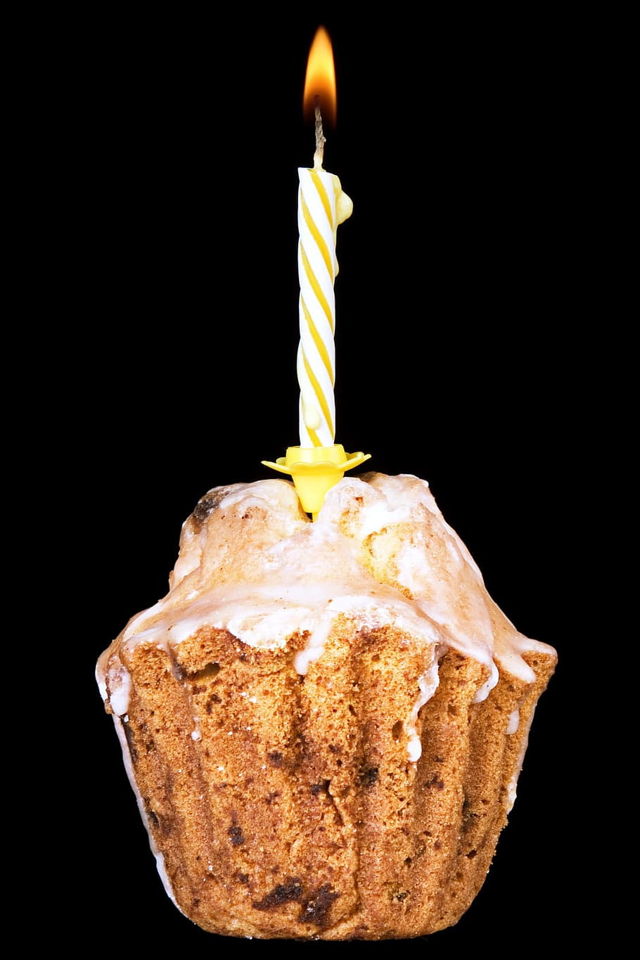 birthday, black, background, cake, cupcake, closeup, isolated HD wallpaper