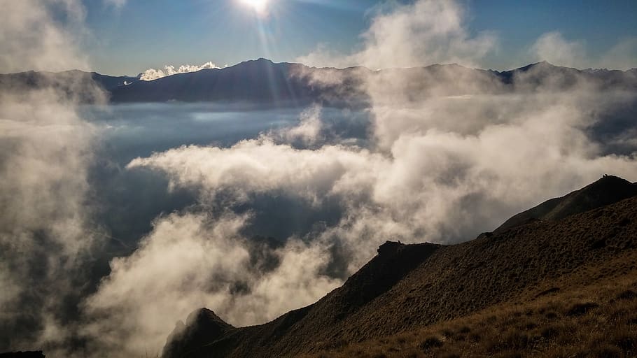 Sea Of Clouds, daylight, fog, foggy, landscape, mountain, scenic HD wallpaper