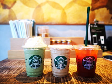 starbucks, drinks, coffee, cups, plastic, colorful, colors HD wallpaper