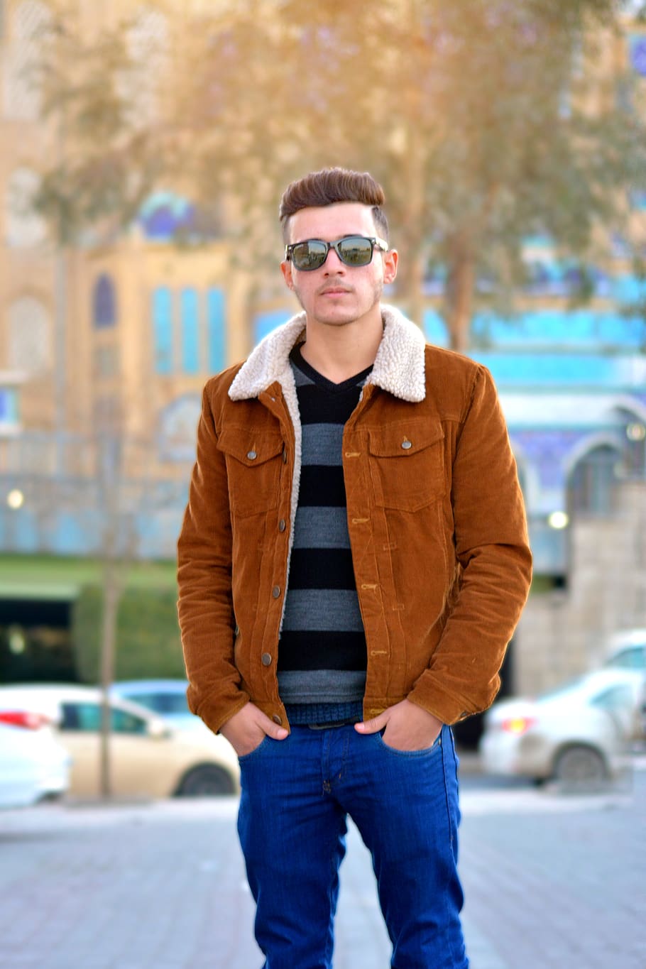 iraq, glasses, front view, one person, standing, young adult HD wallpaper