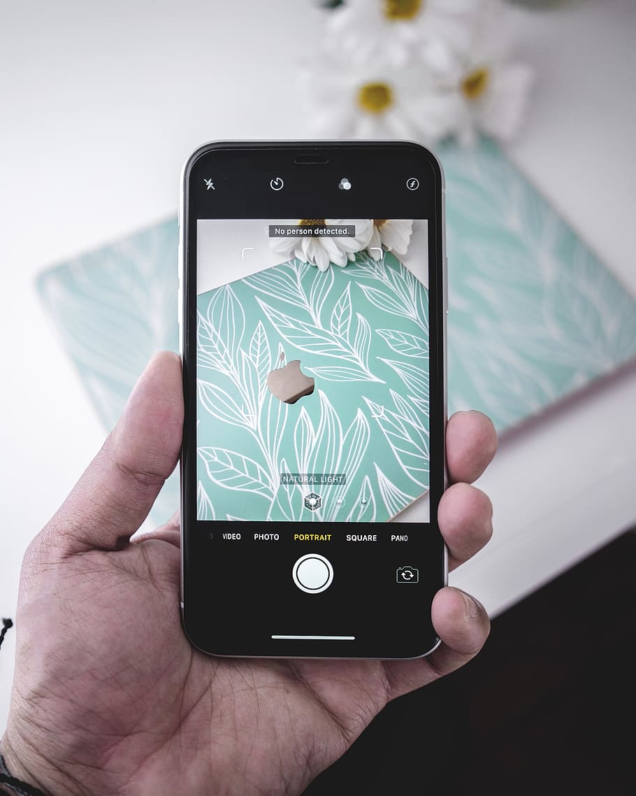 black smartphone, human hand, technology, wireless technology HD wallpaper