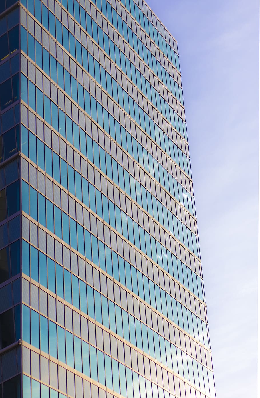 rotterdam, netherlands, high, blue, building, sky, window, grey HD wallpaper