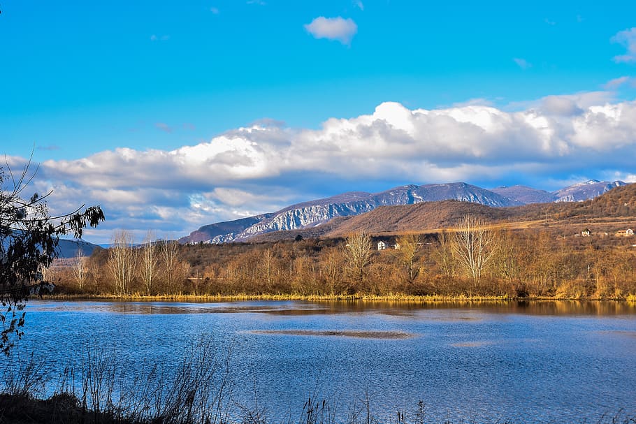 dam, nature, sky, mountain, cloud - sky, water, scenics - nature HD wallpaper