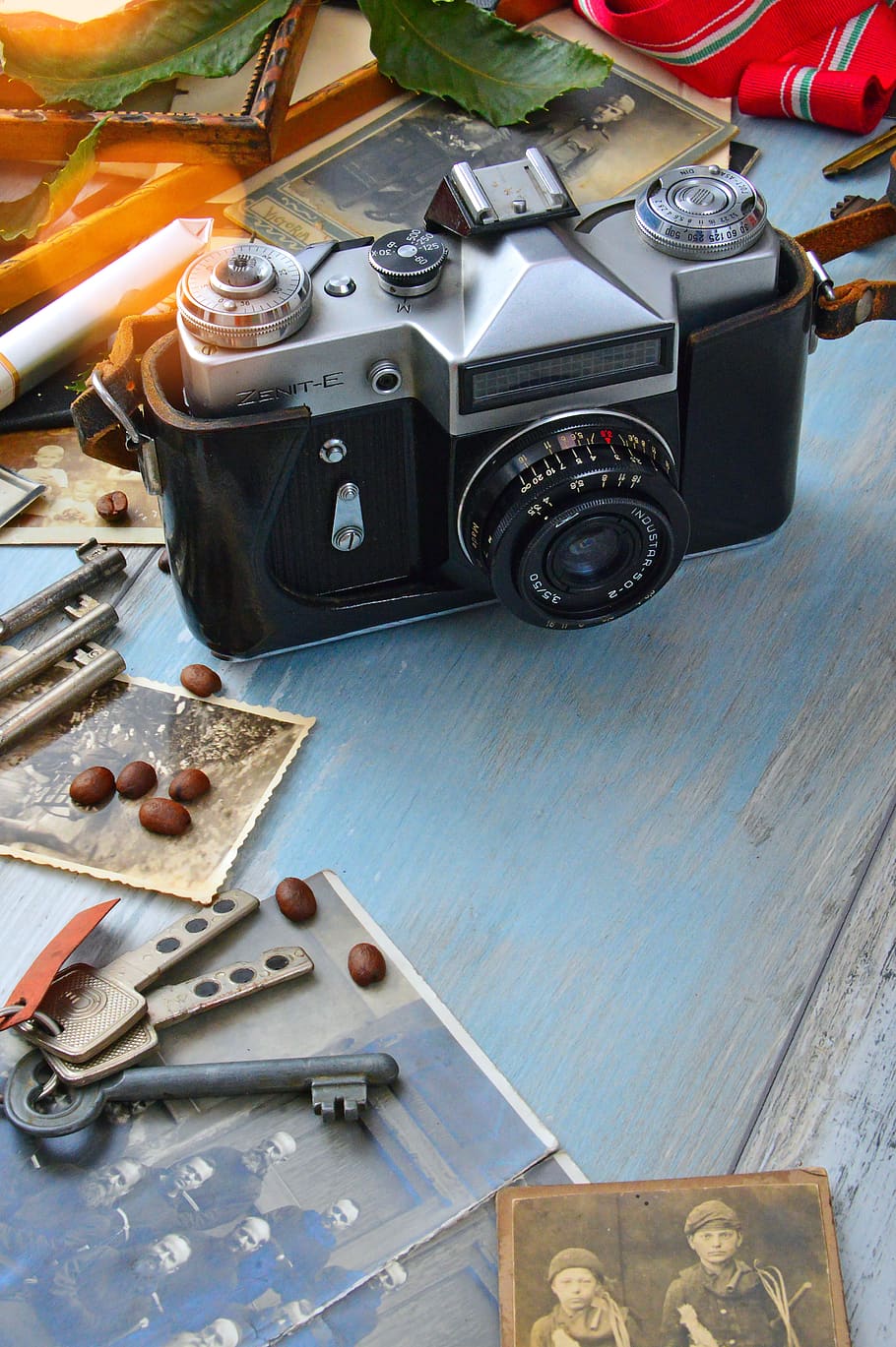 old, old camera, photo, nostalgia, vintage, photography, retro HD wallpaper