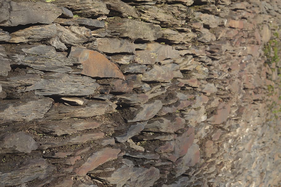 belgium, slate, wall, stone, old, vintage, day, full frame HD wallpaper
